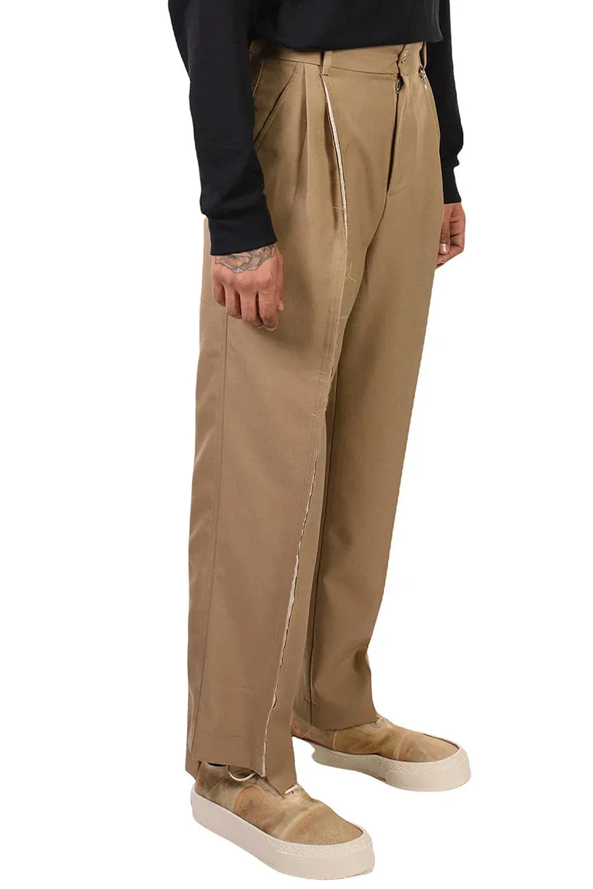 Deconstructed Trousers Khaki