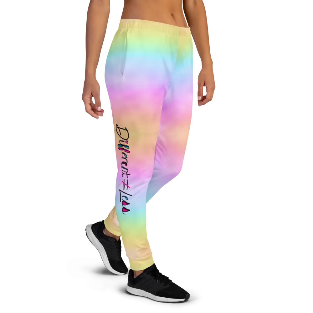 Different Does Not Equal Less (As Seen on Netflix's Raising Dion) Colorful Women's Joggers