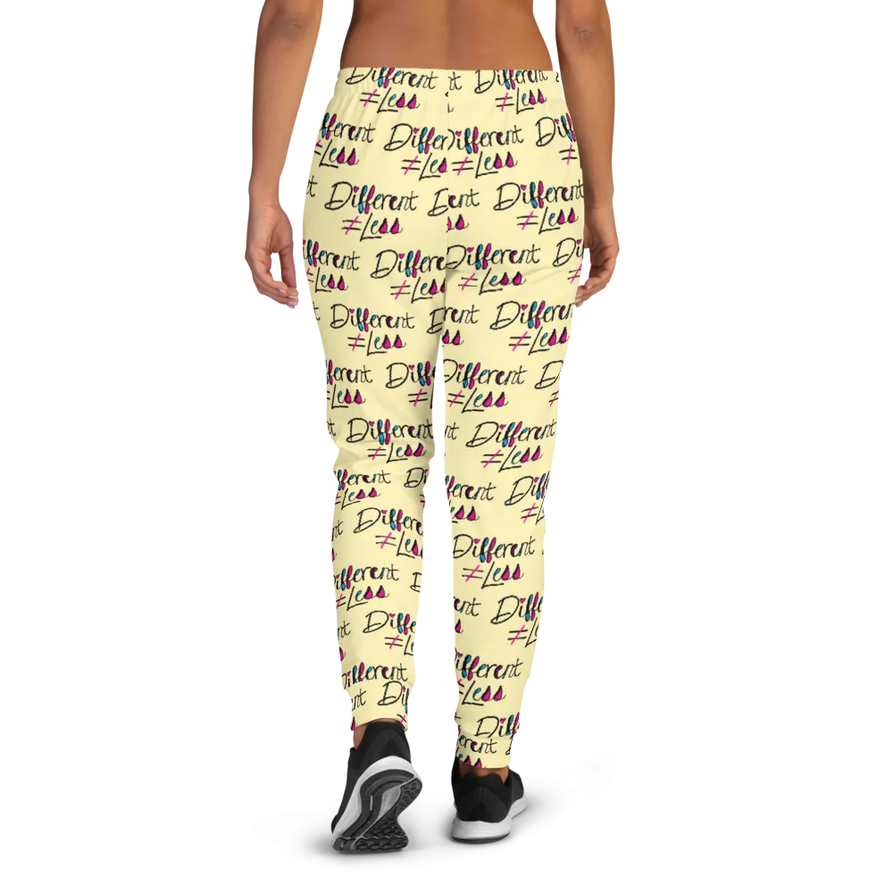 Different Does Not Equal Less (As Seen on Netflix's Raising Dion) Pattern Women's Joggers