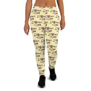 Different Does Not Equal Less (As Seen on Netflix's Raising Dion) Pattern Women's Joggers