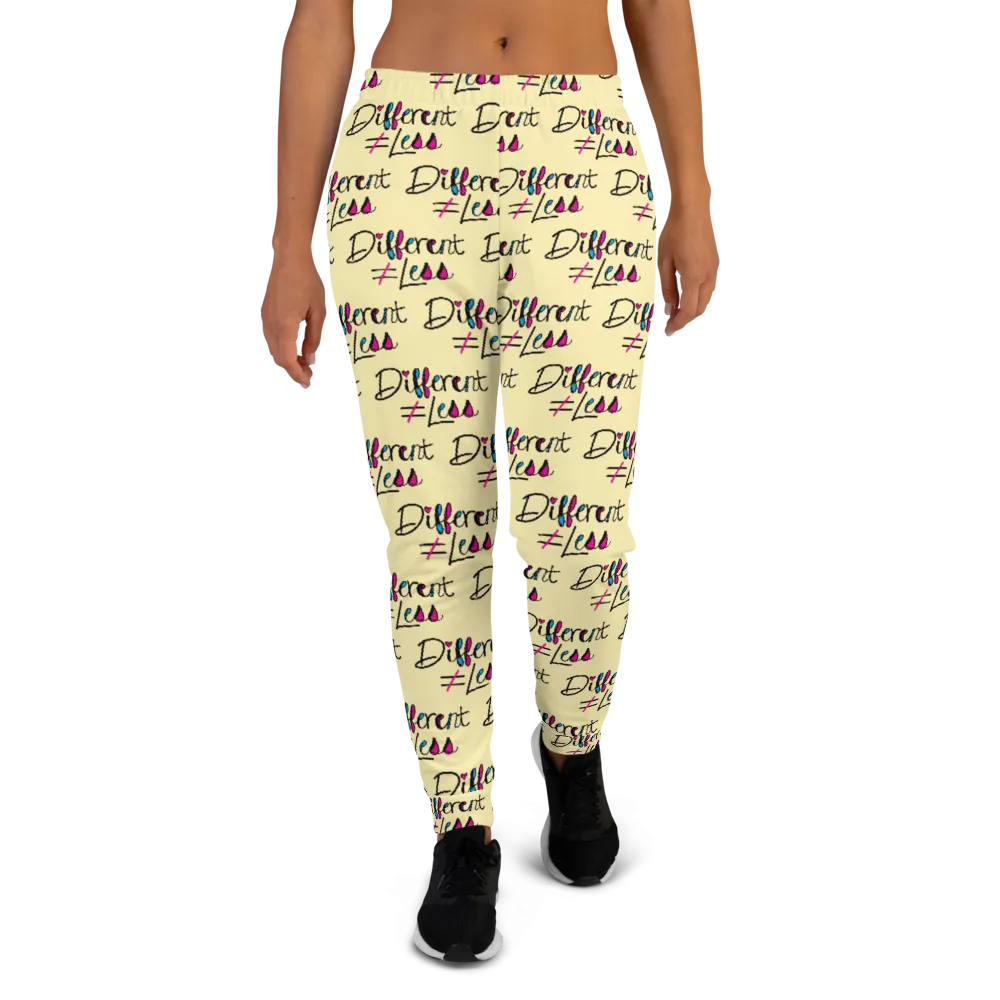Different Does Not Equal Less (As Seen on Netflix's Raising Dion) Pattern Women's Joggers