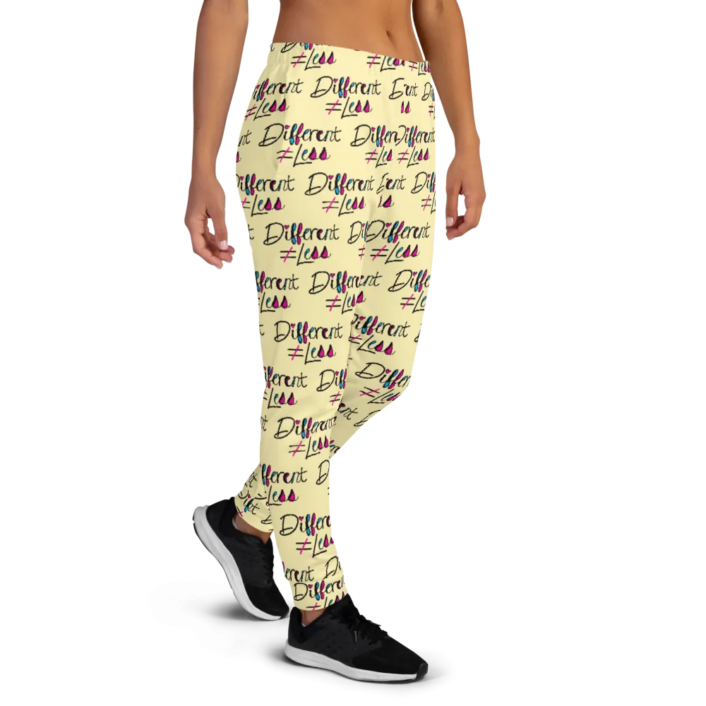 Different Does Not Equal Less (As Seen on Netflix's Raising Dion) Pattern Women's Joggers
