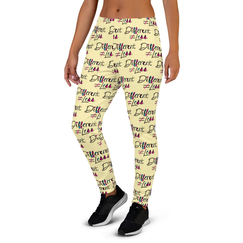 Different Does Not Equal Less (As Seen on Netflix's Raising Dion) Pattern Women's Joggers