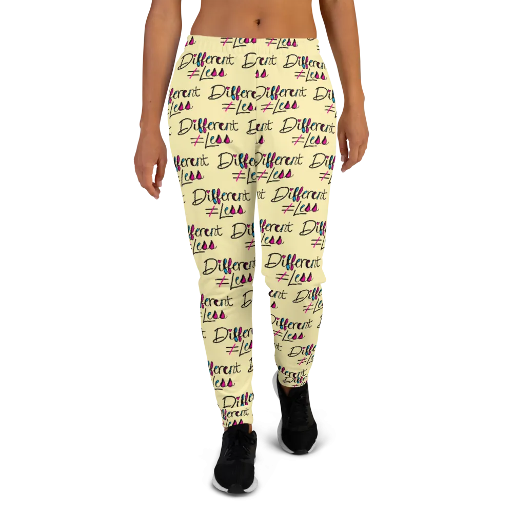 Different Does Not Equal Less (As Seen on Netflix's Raising Dion) Pattern Women's Joggers