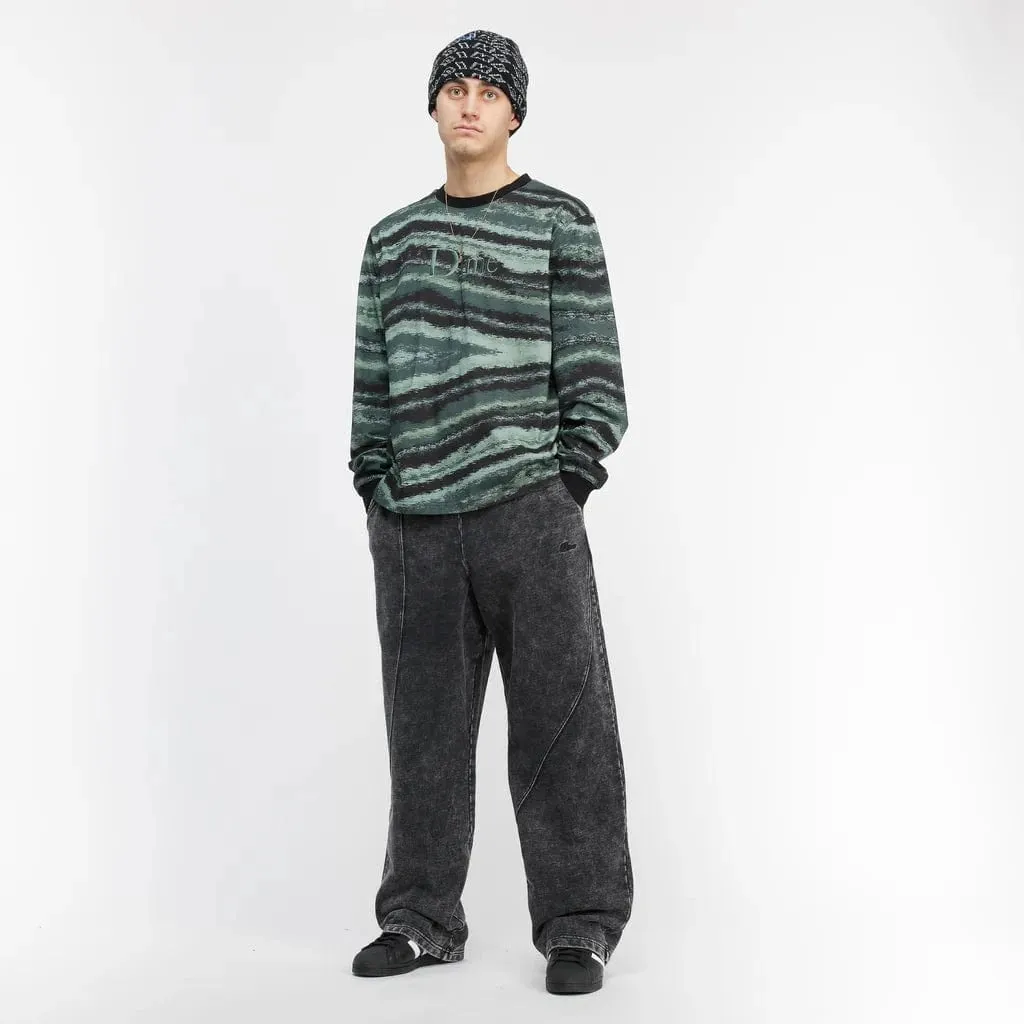 Dime MTL Cyclone French Terry Sweatpants Black Snow Washed