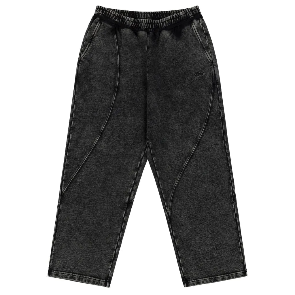 Dime MTL Cyclone French Terry Sweatpants Black Snow Washed