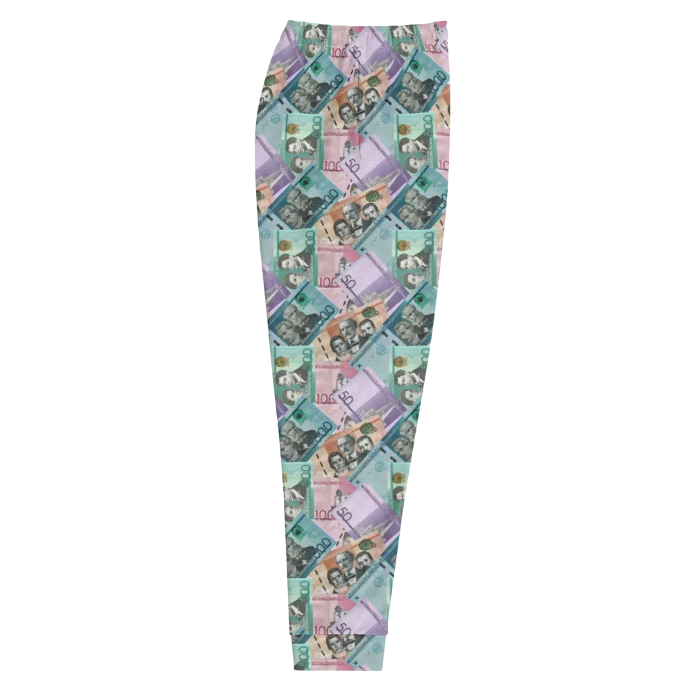 Dominican Pesos All-Over Print Men's Sweatpants Joggers