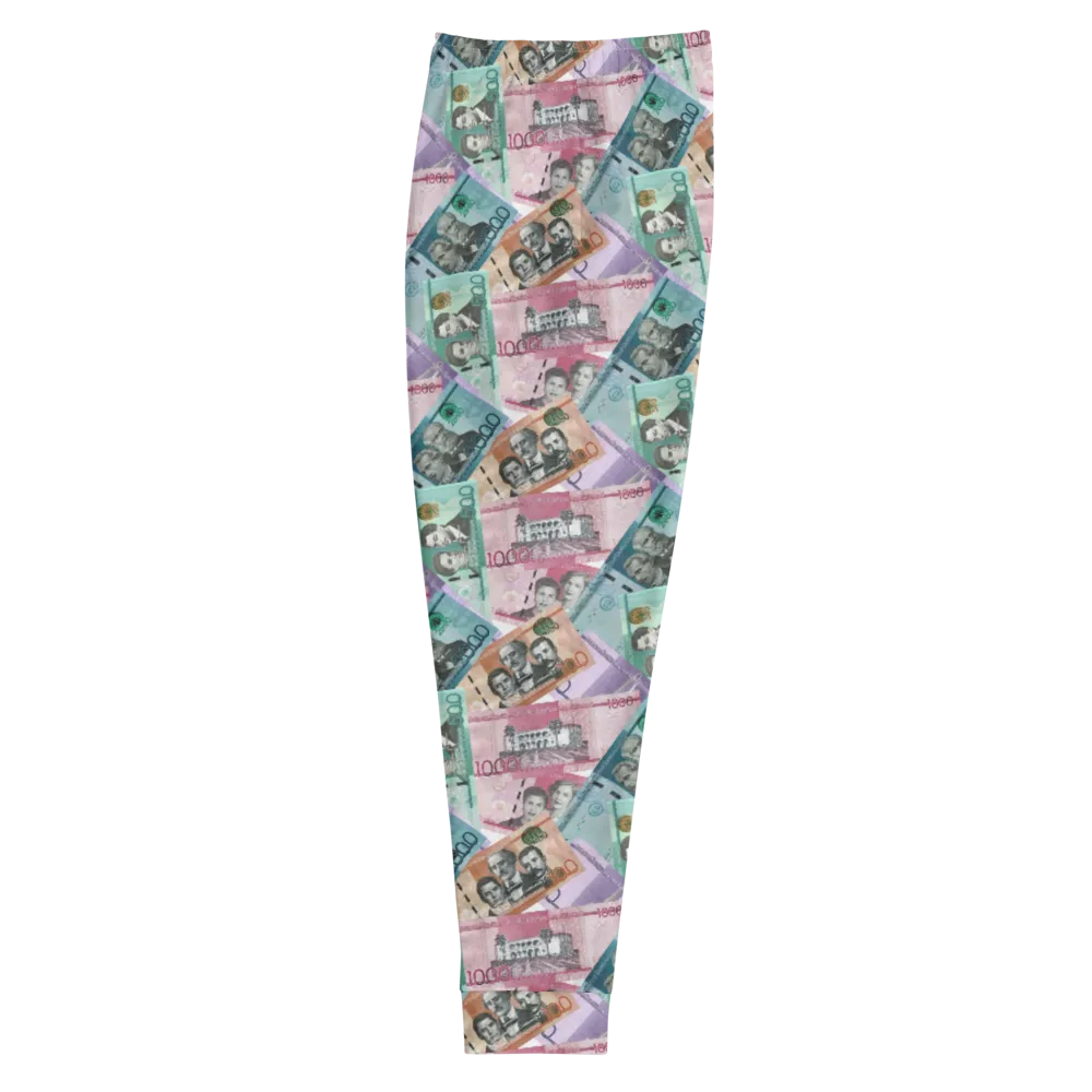 Dominican Pesos All-Over Print Men's Sweatpants Joggers