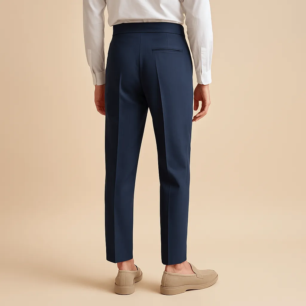 Domoir | Premium Cotton Tailored Trousers