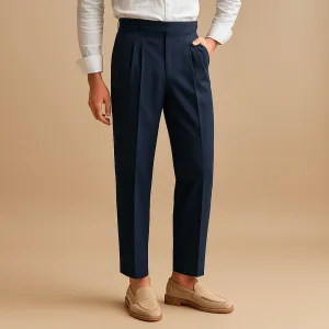 Domoir | Premium Cotton Tailored Trousers