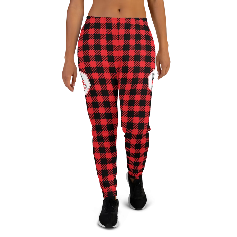 Don't Hate Different (Buffalo Plaid Women's Joggers)