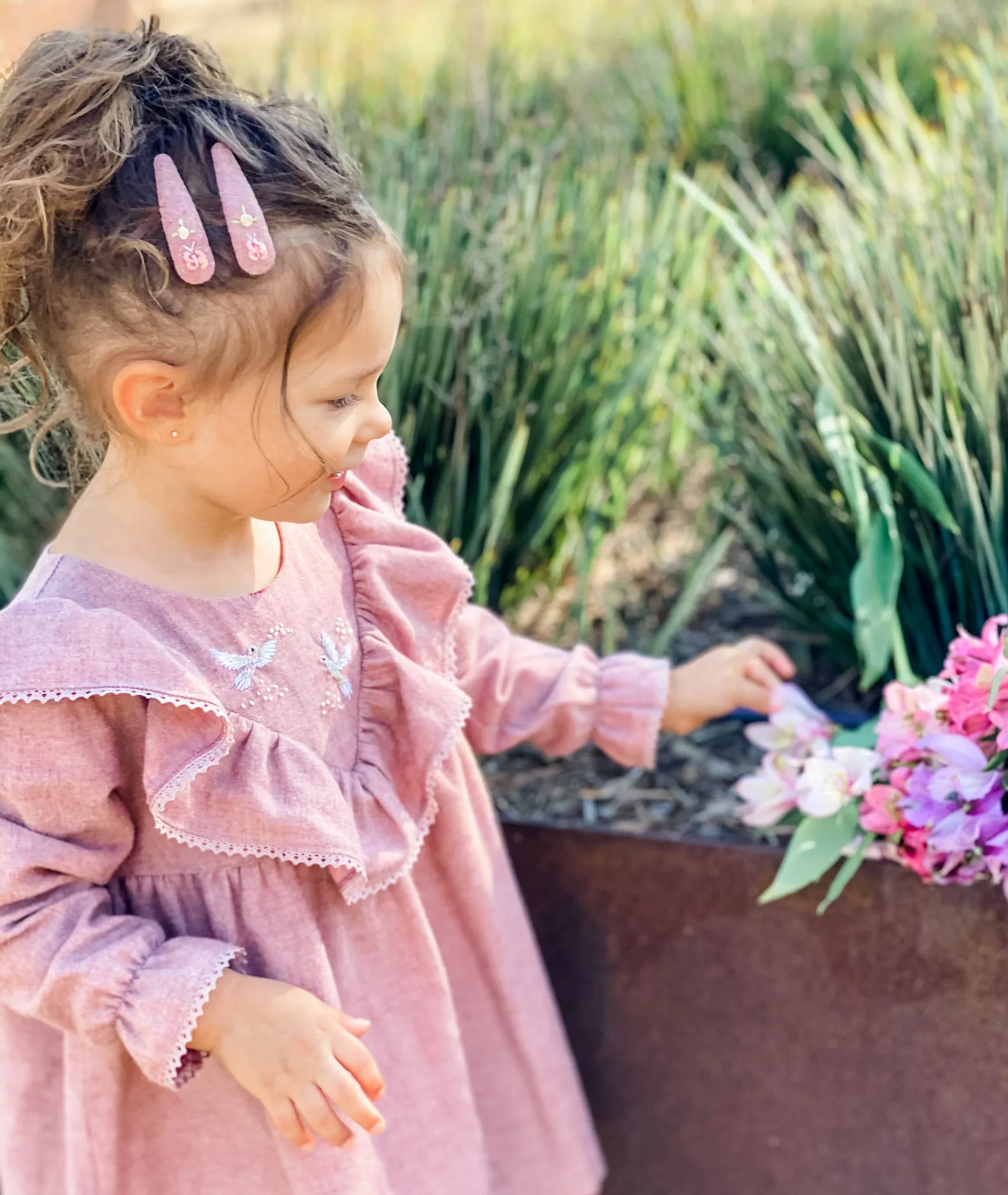 Dove of Peace Heirloom Dress, Dusty Rose