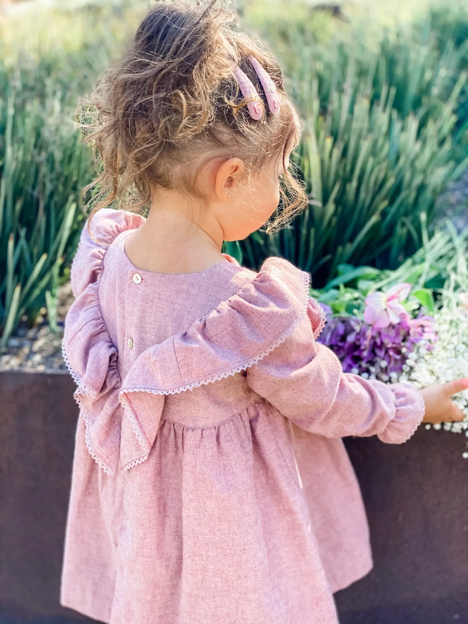 Dove of Peace Heirloom Dress, Dusty Rose