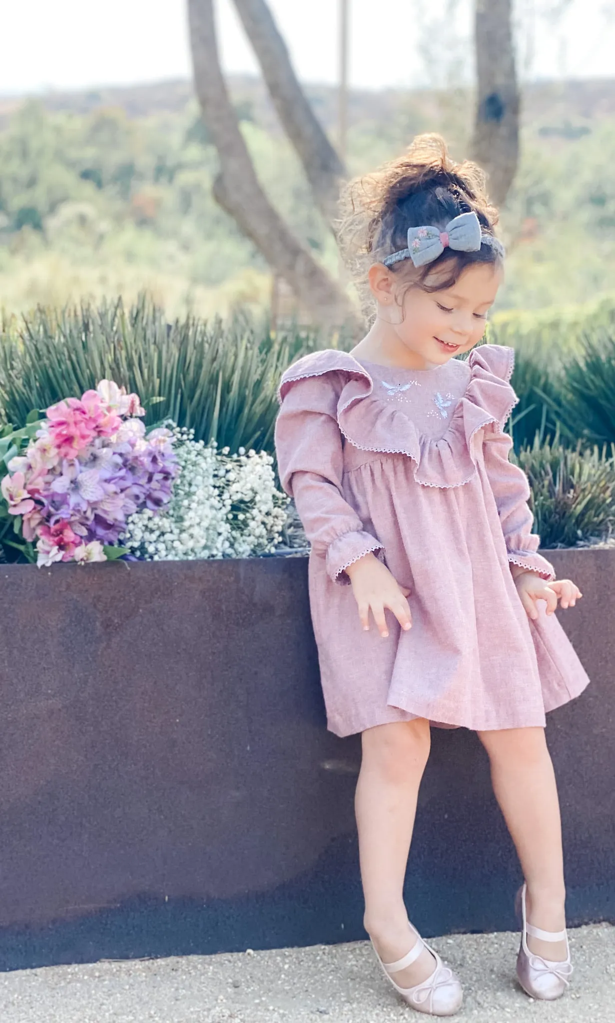 Dove of Peace Heirloom Dress, Dusty Rose