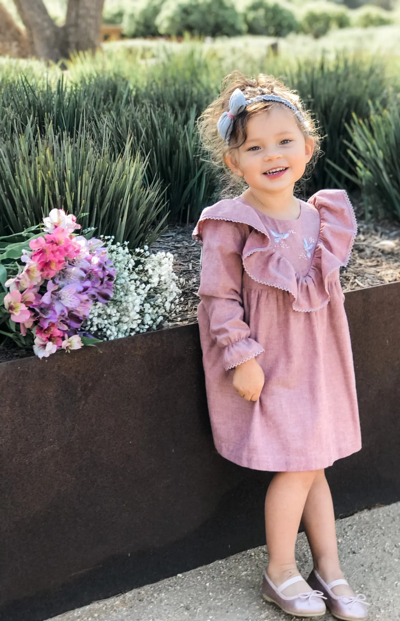 Dove of Peace Heirloom Dress, Dusty Rose