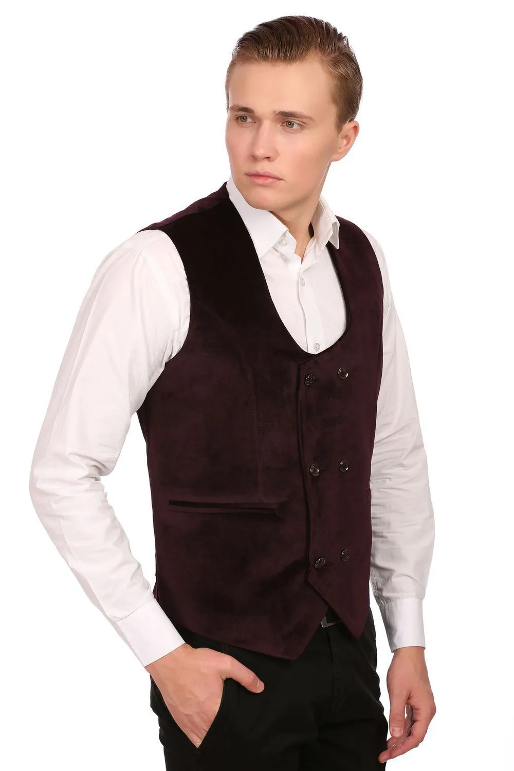 Dust Free Cotton Velvet Red Jacket