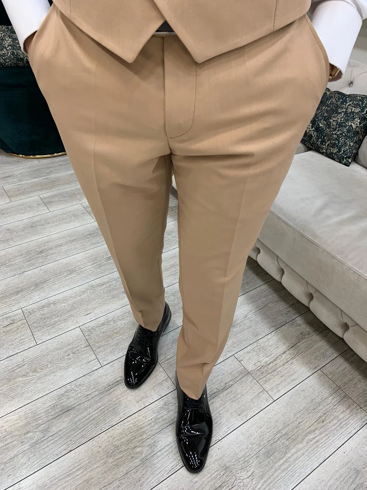 Eden Gold Slim Fit Velvet Shawl Lapel Tuxedo