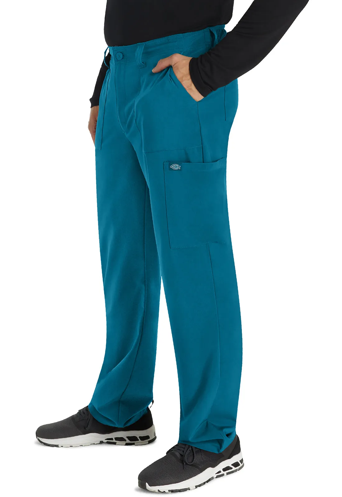EDS Essentials DK015 Men's Natural Rise Drawstring Pants Caribbean Blue