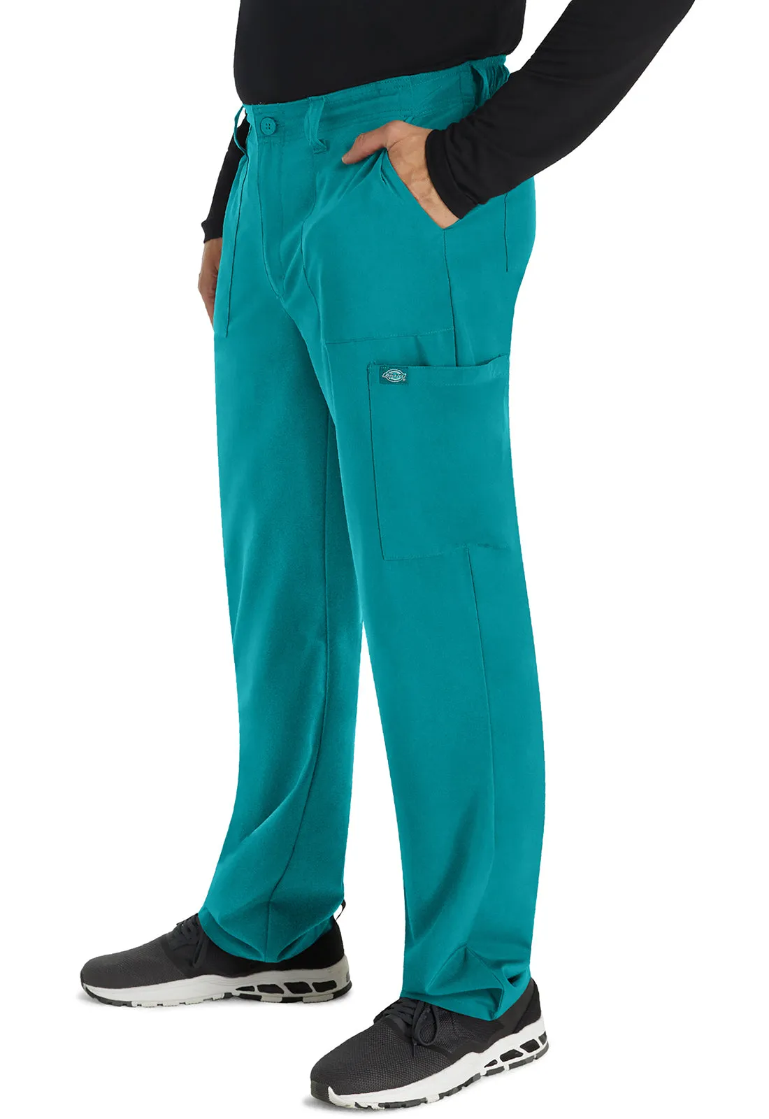 EDS Essentials DK015 Men's Natural Rise Drawstring Pants Teal Blue