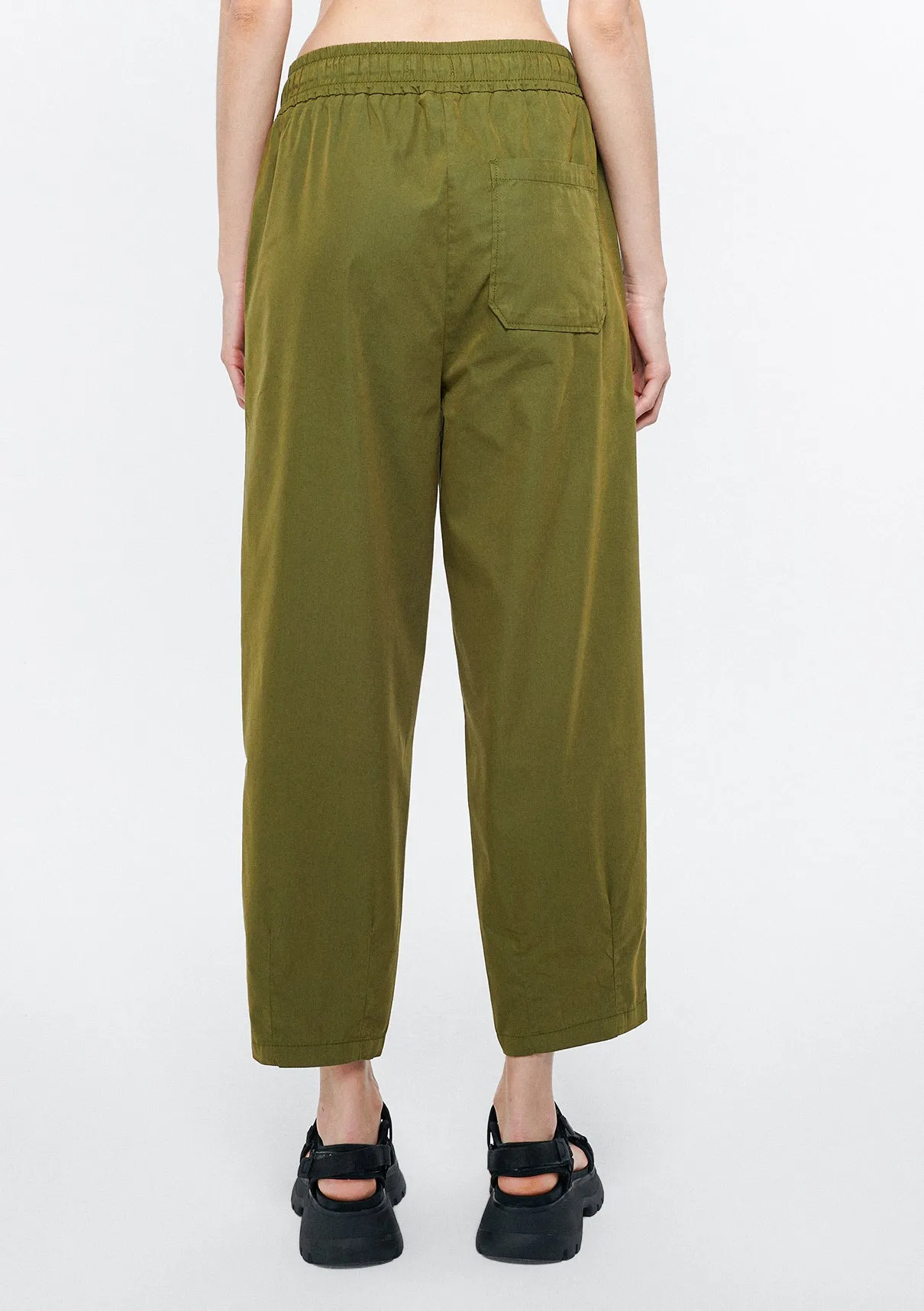 Elastic Waisted Khaki Pants
