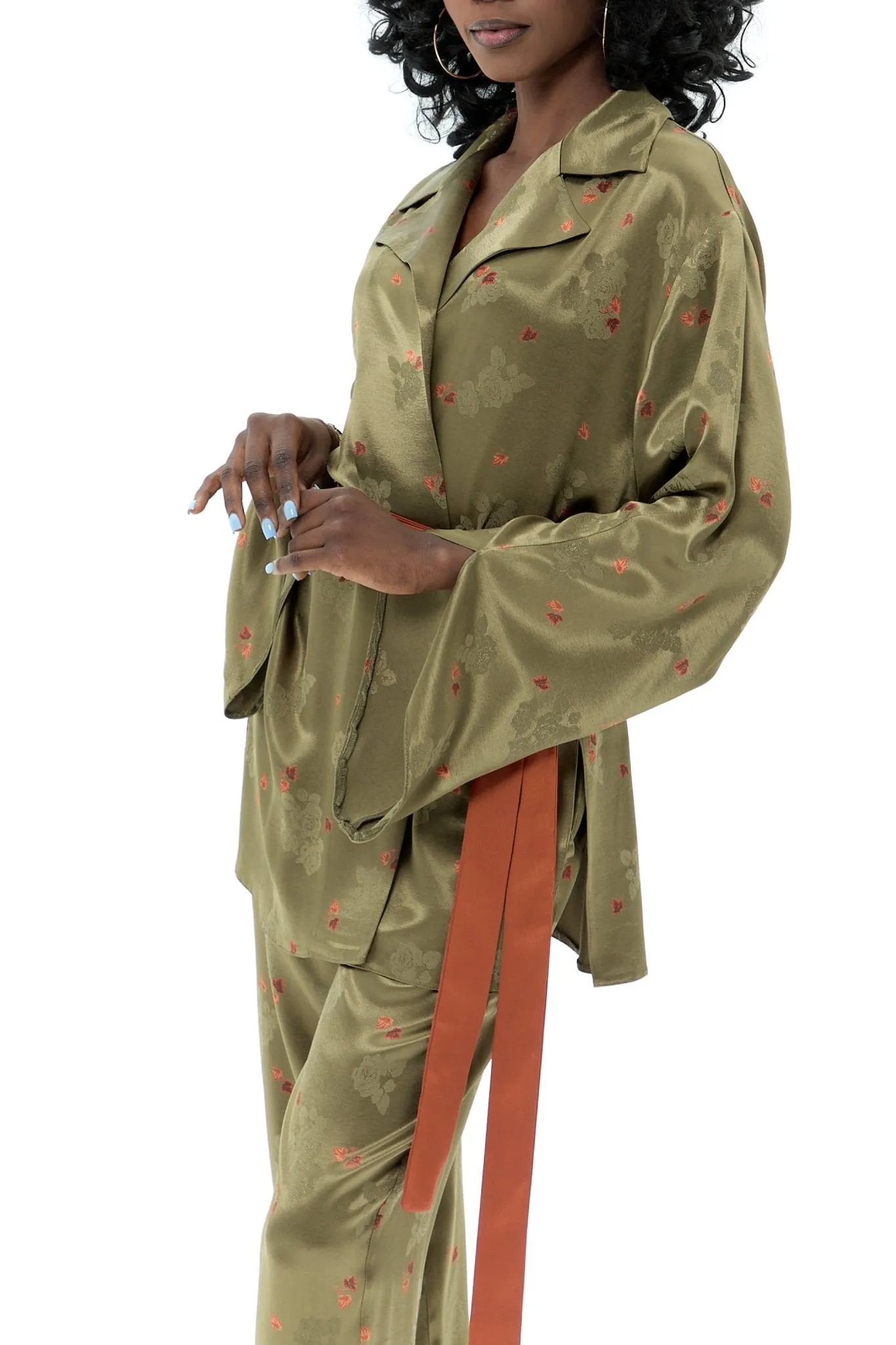 Elegance Casual Belted Pantsuit Set