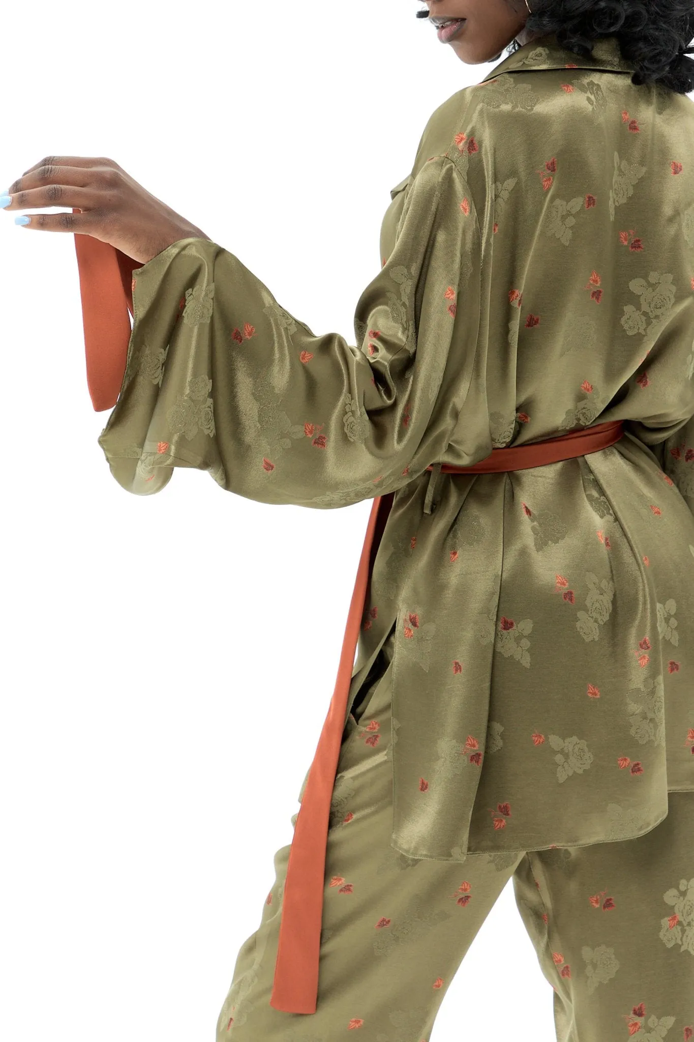 Elegance Casual Belted Pantsuit Set