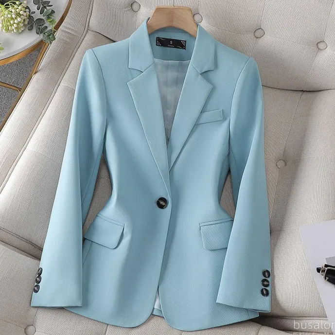 EliteLayer™ | Women's Classic Long Sleeve Blazer | Professional Fit, Tailored Design, Versatile Office Wear