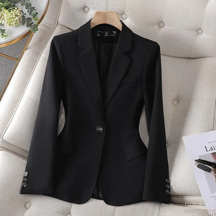 EliteLayer™ | Women's Classic Long Sleeve Blazer | Professional Fit, Tailored Design, Versatile Office Wear