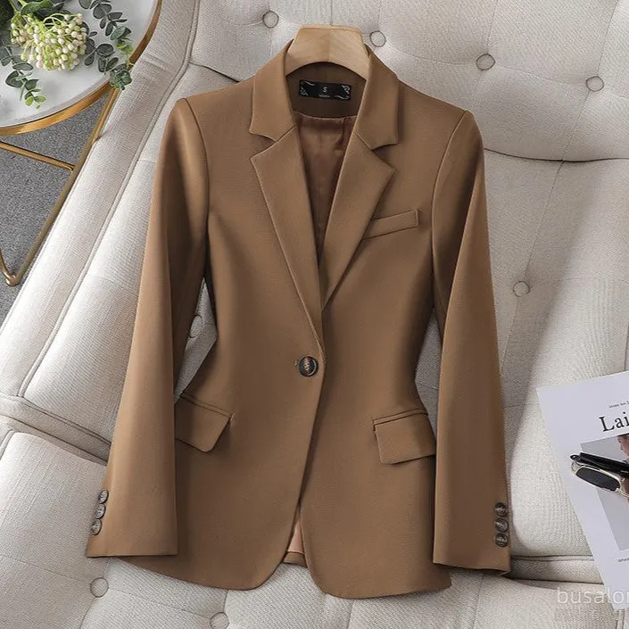 EliteLayer™ | Women's Classic Long Sleeve Blazer | Professional Fit, Tailored Design, Versatile Office Wear