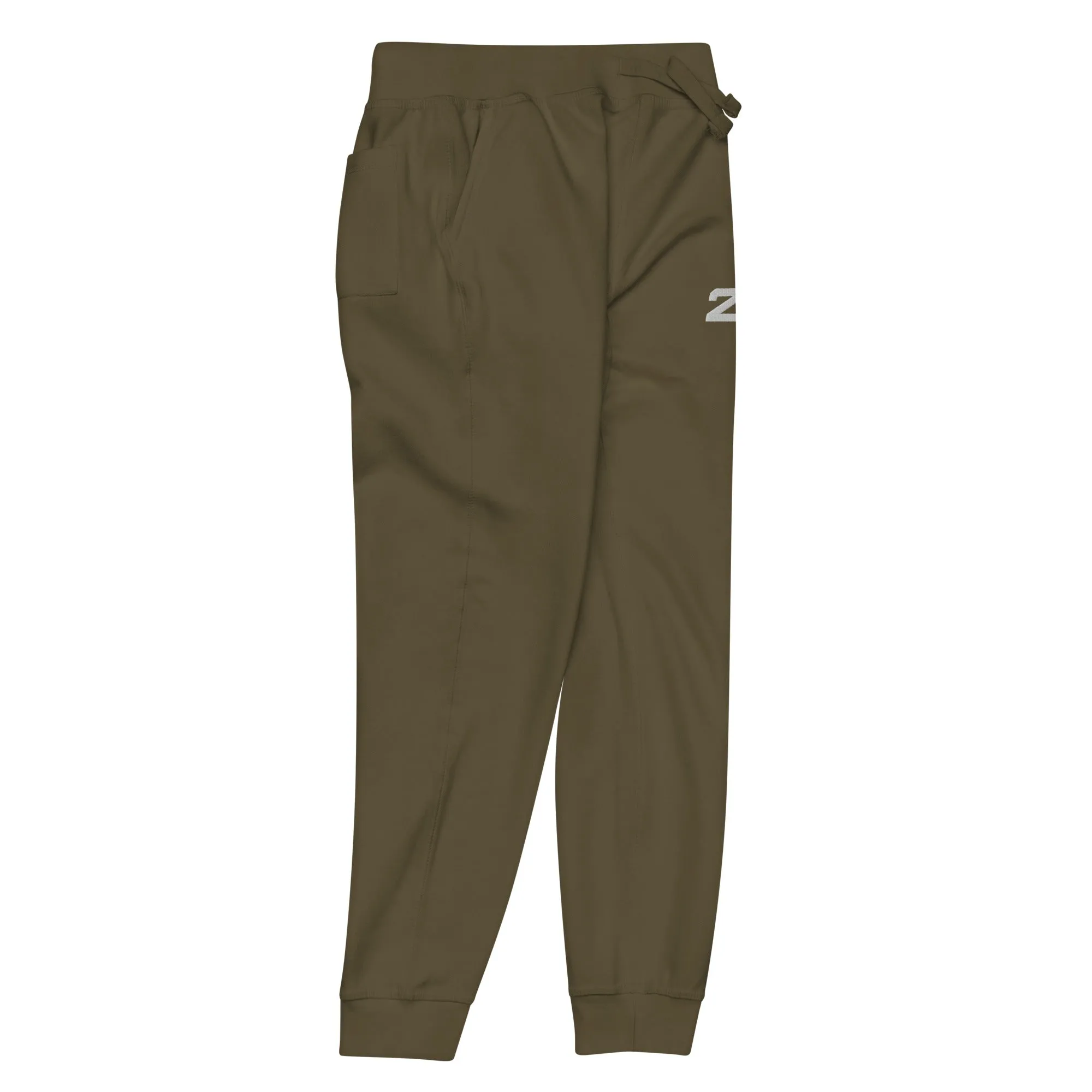 Embroidered Women's Joggers - Military Green