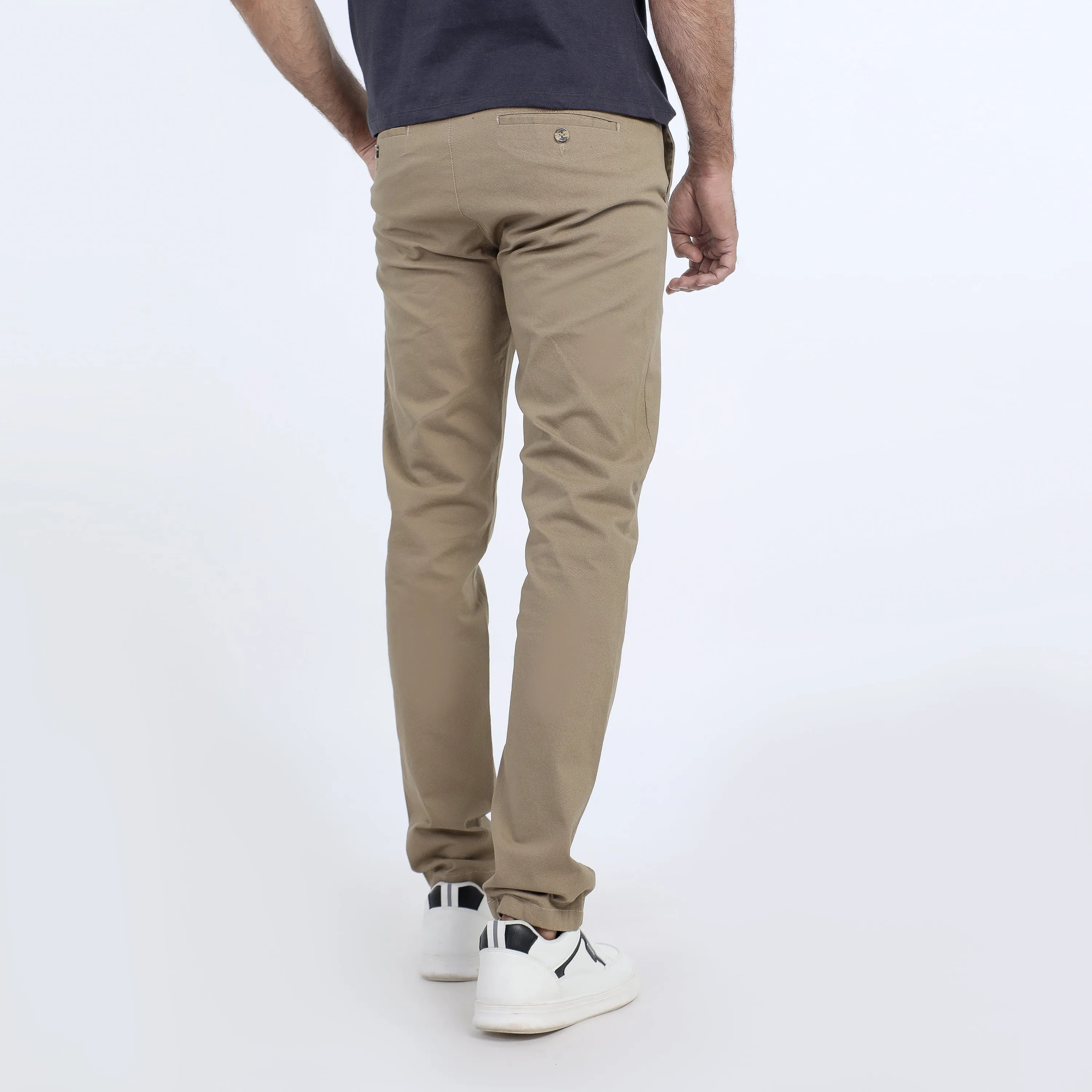 Eminent Men's Cotton Casual Pant - Khaki