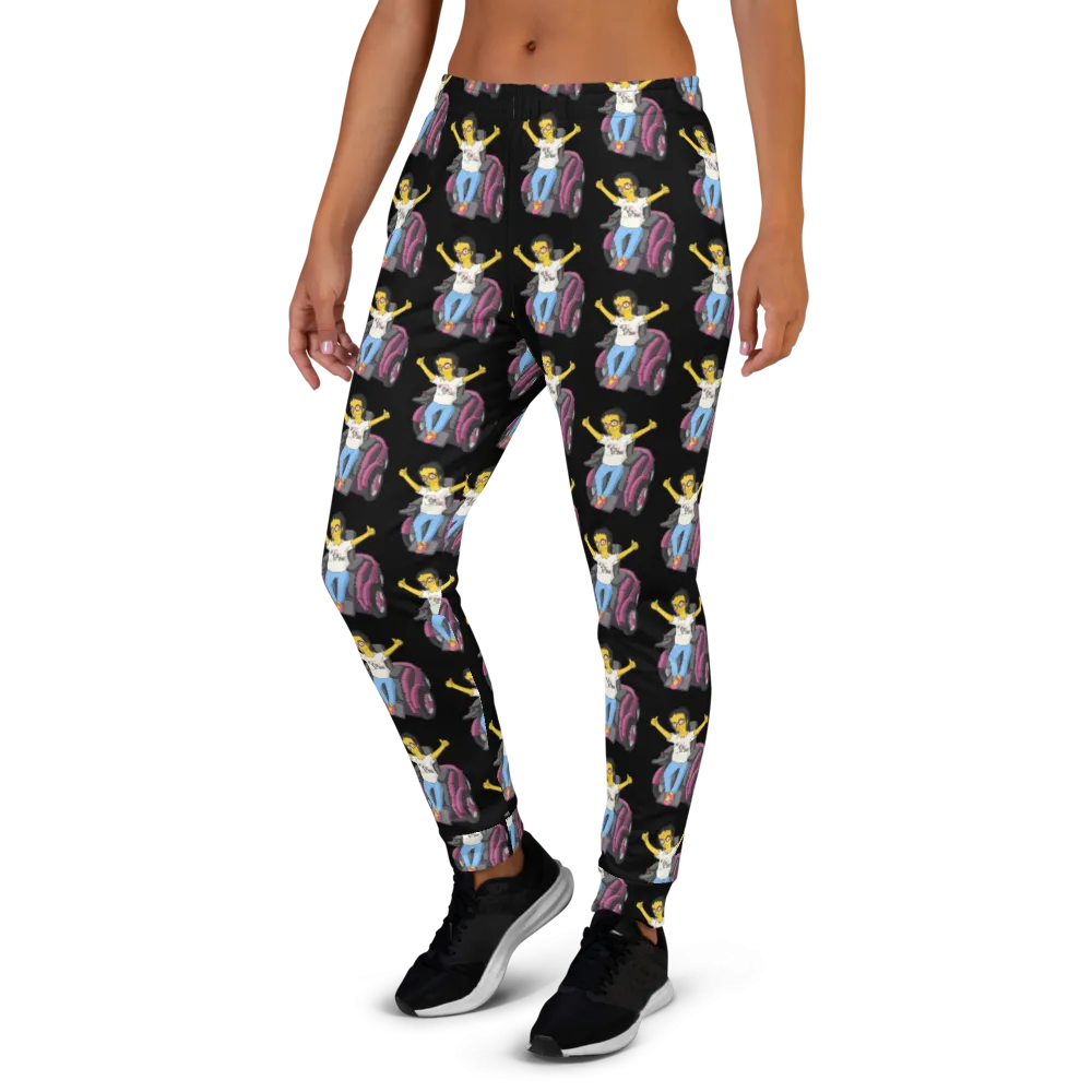 Esperanza From Raising Dion (Yellow Cartoon Pattern) Women's Joggers