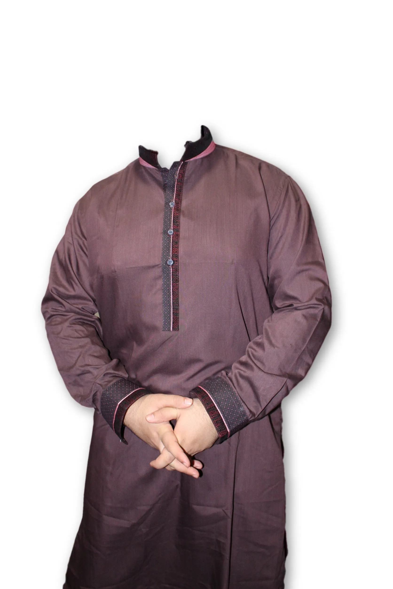 F09 Pakistani Indian Men Fine Design Kurta Shalwar