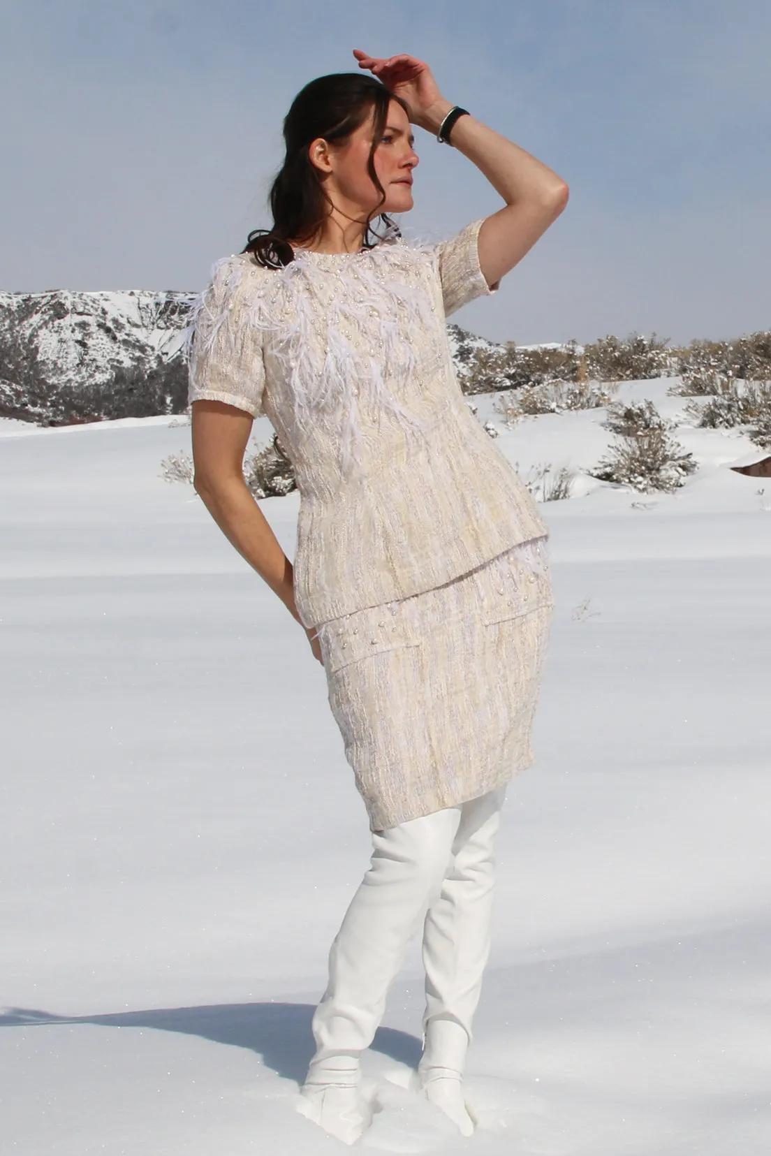Feather and Pearl Blouse