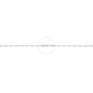 Figaro Chain 2.5mm - Silver