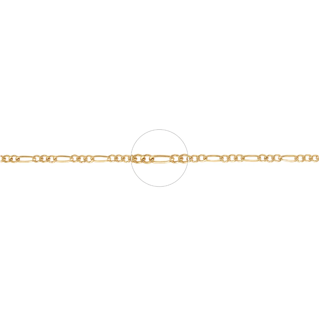 Figaro Chain 3.5mm - Gold