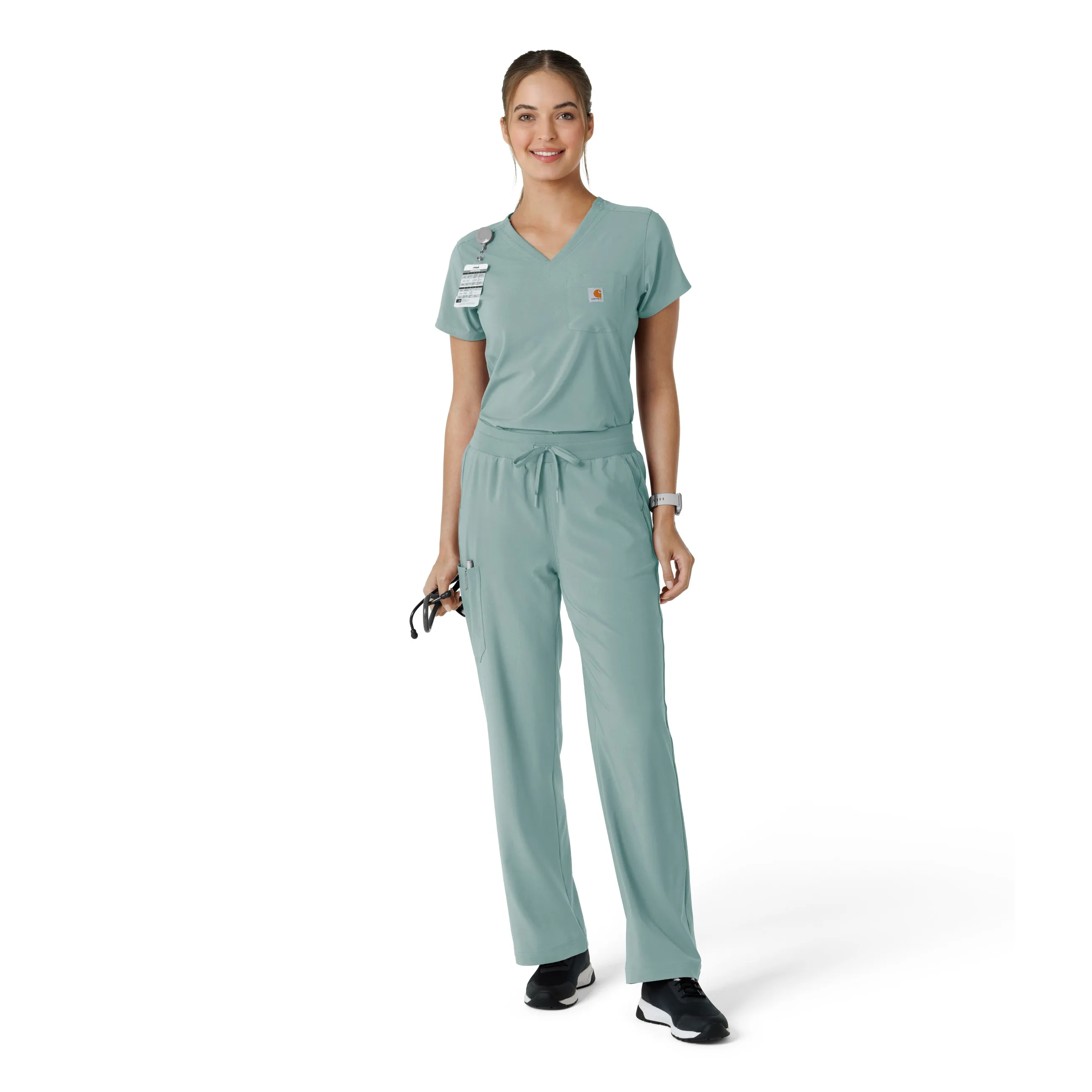 Force Cross-Flex C53310 Boot Cut Scrub Pants Summer Blue