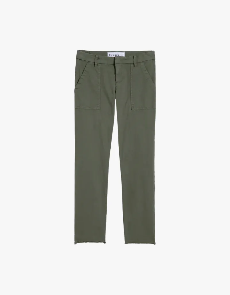 Frank & Eileen Blackrock The Italian Utility Pants in Army (Italian Cotton Twill)