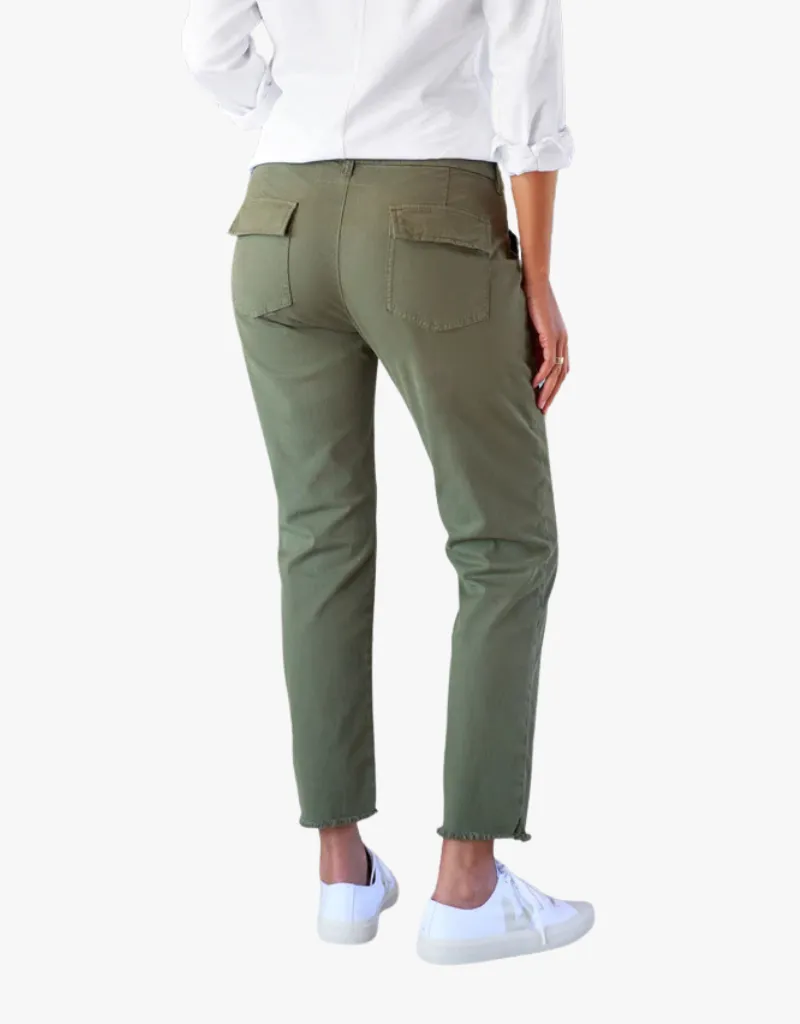 Frank & Eileen Blackrock The Italian Utility Pants in Army (Italian Cotton Twill)