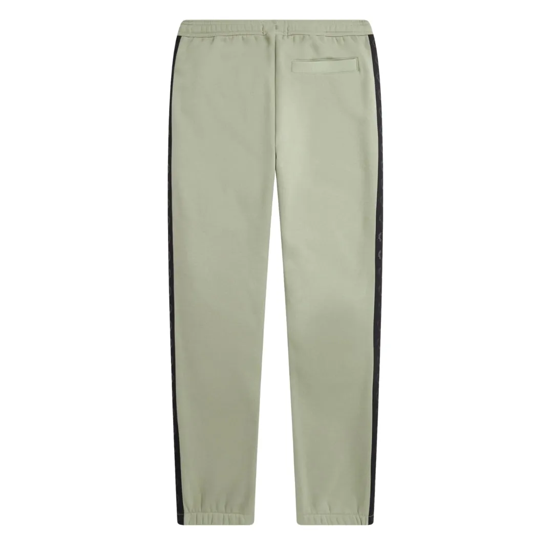 Fred Perry T5513 M37 Seagrass Green Embossed Laurel Wreath Taped Sweatpants