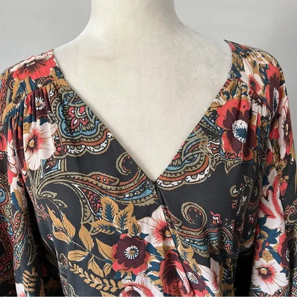 Free People High Plains Printed Dress - Size XS