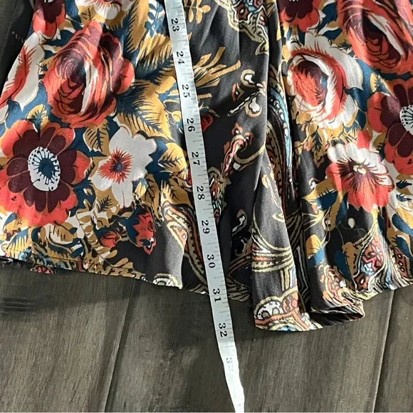 Free People High Plains Printed Dress - Size XS