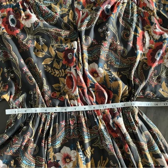 Free People High Plains Printed Dress - Size XS