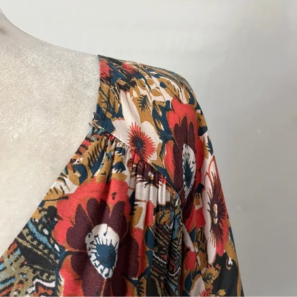 Free People High Plains Printed Dress - Size XS