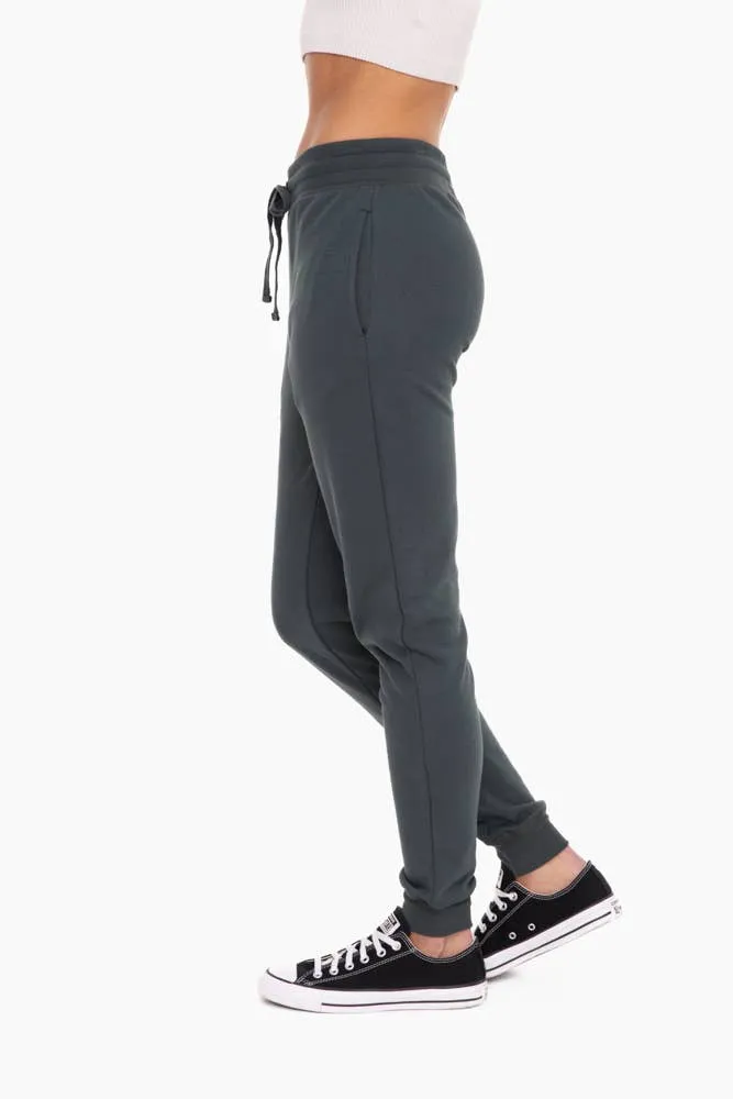 French Terry Cuffed Skinny Joggers