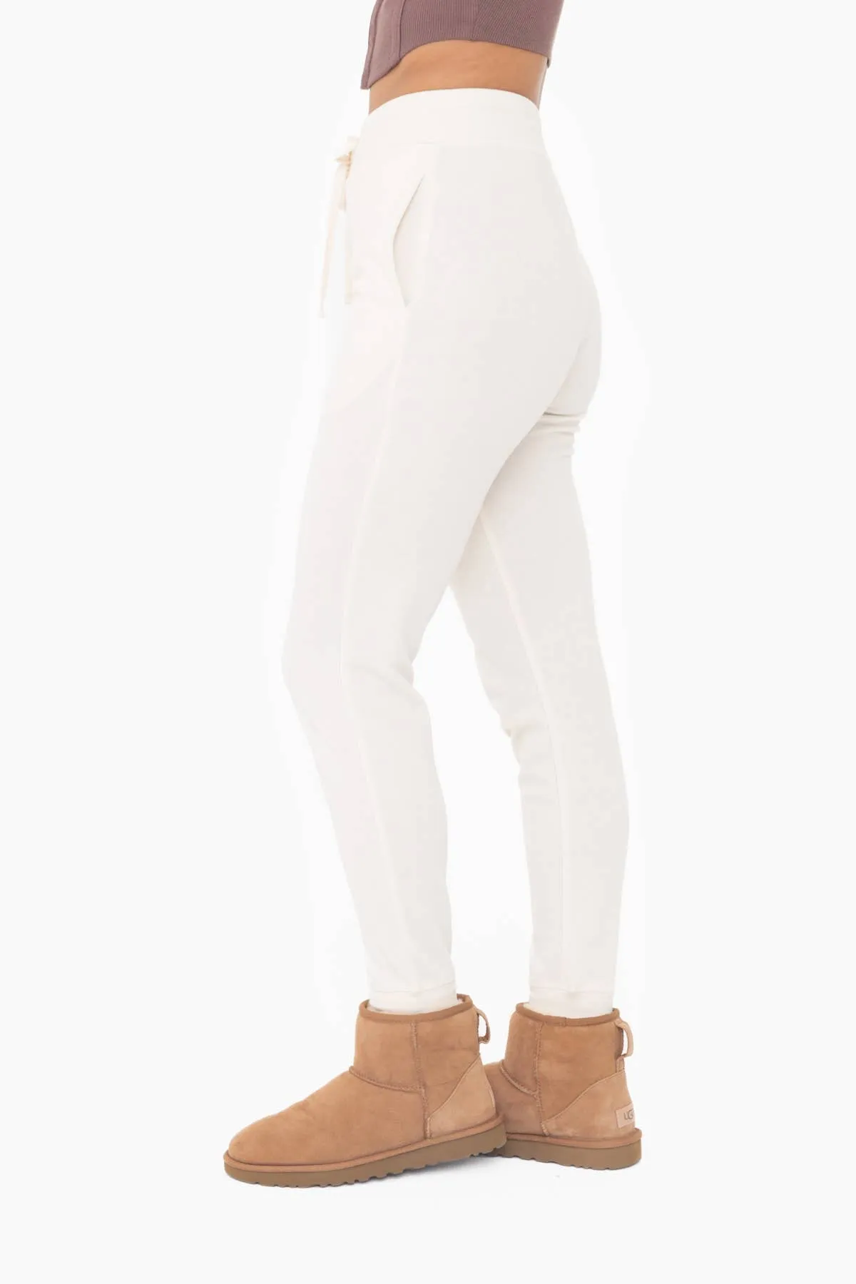 French Terry Cuffed Skinny Joggers