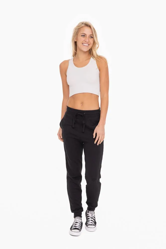 French Terry Cuffed Skinny Joggers