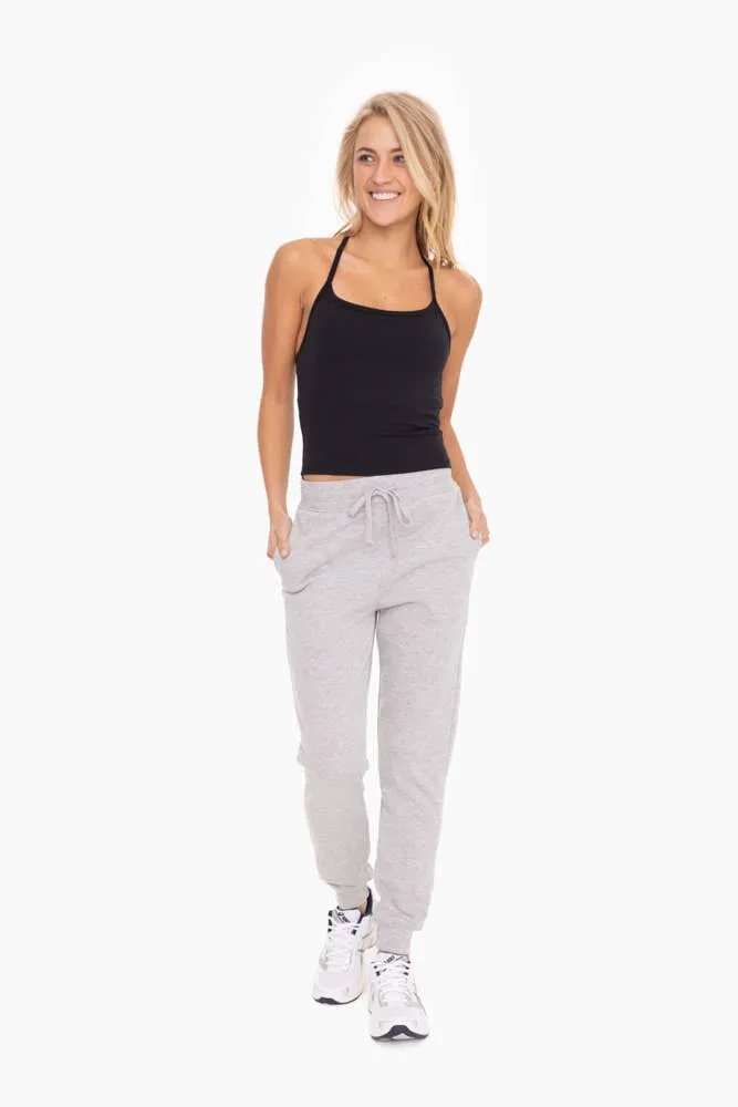 French Terry Cuffed Skinny Joggers