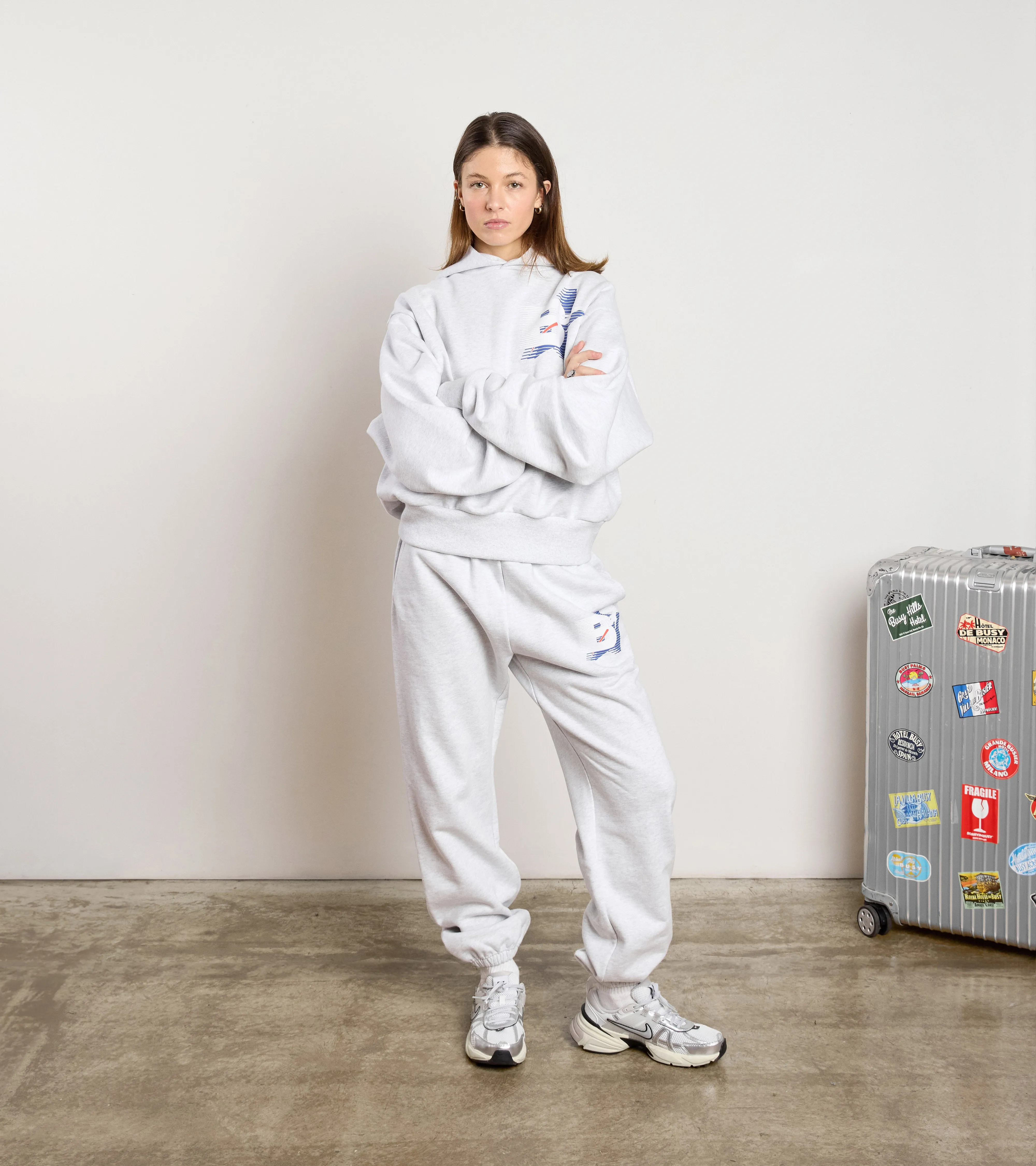 Frequent Flyer Cuffed Sweatpants - Ash Grey
