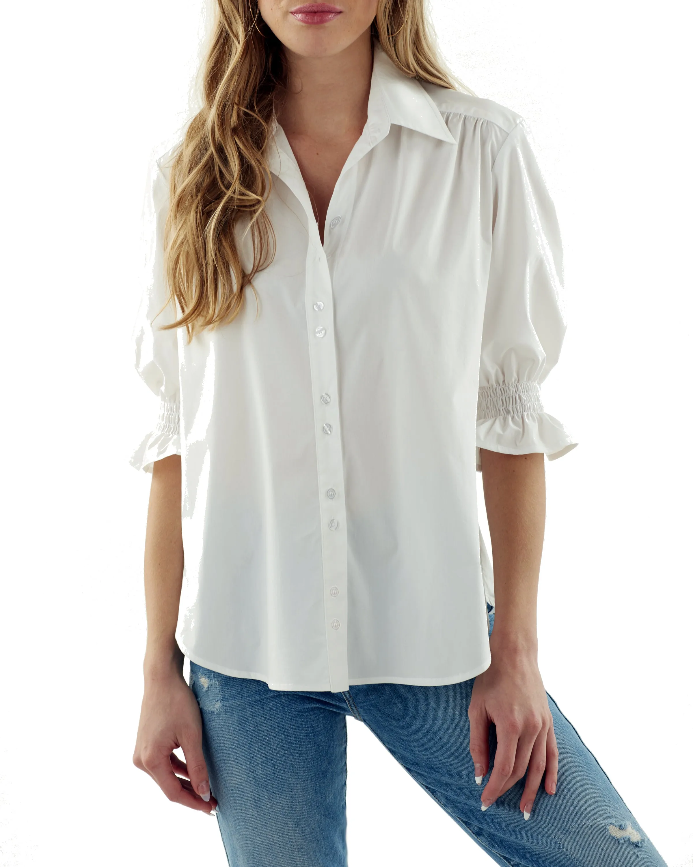 GAMEDAY! Sirena Shirt Tomato Red Hemp/Cotton Blend